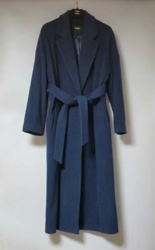 マージュ maje 19 ベルト付き スティッチ ロング コート