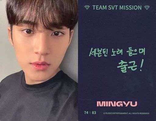 中古】コレクションカード(男性) 74：SEVENTEEN/MINGYU(ミンギュ