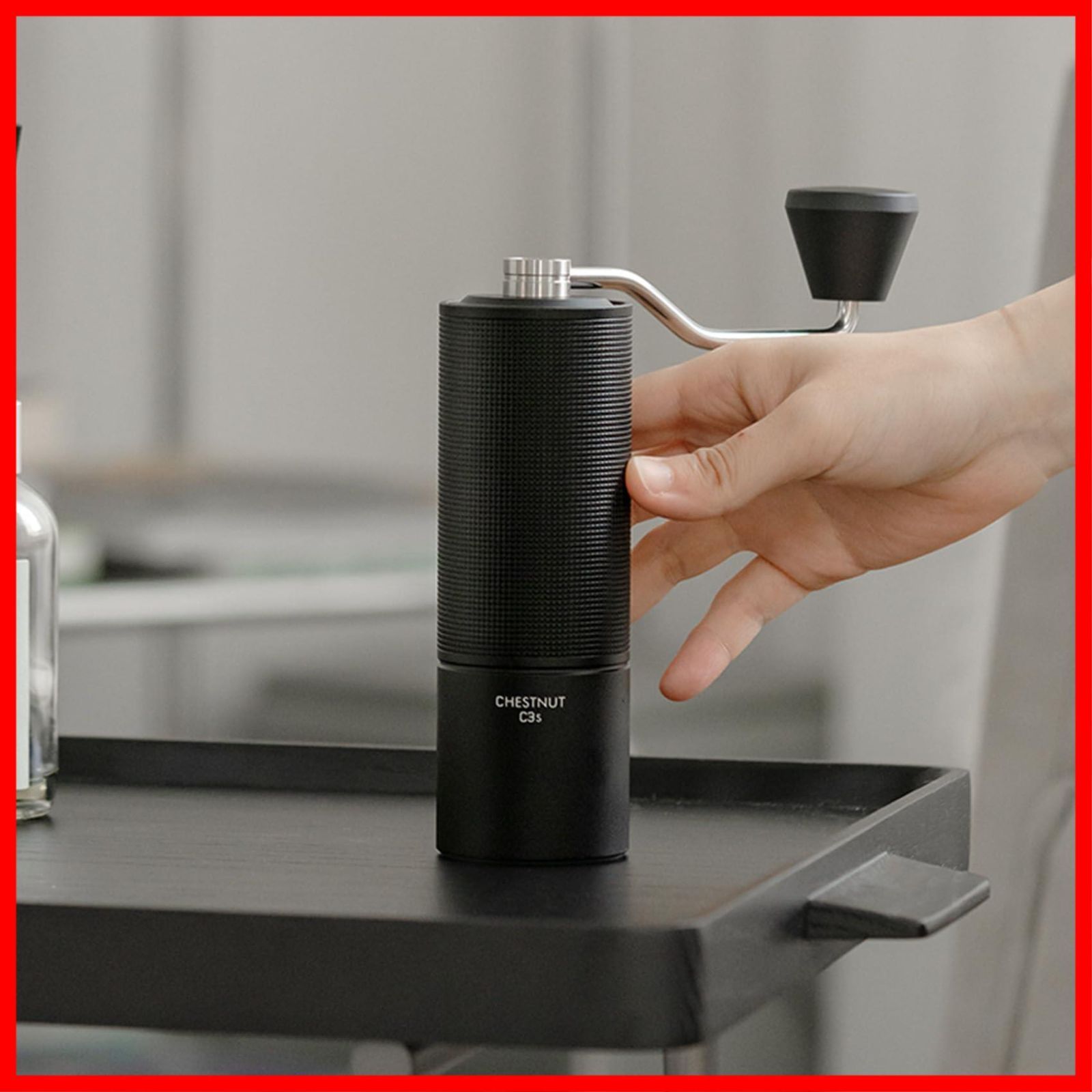  数量 C 3 S コーヒーミル 手動 タイムモア 36段階粗さ調整 軽量 省力性 携帯 お手入れ簡単 ステンレス製コーヒーミル ブラック ブラシ付き Coffee Grinder French Press その他 文房具 事務用品