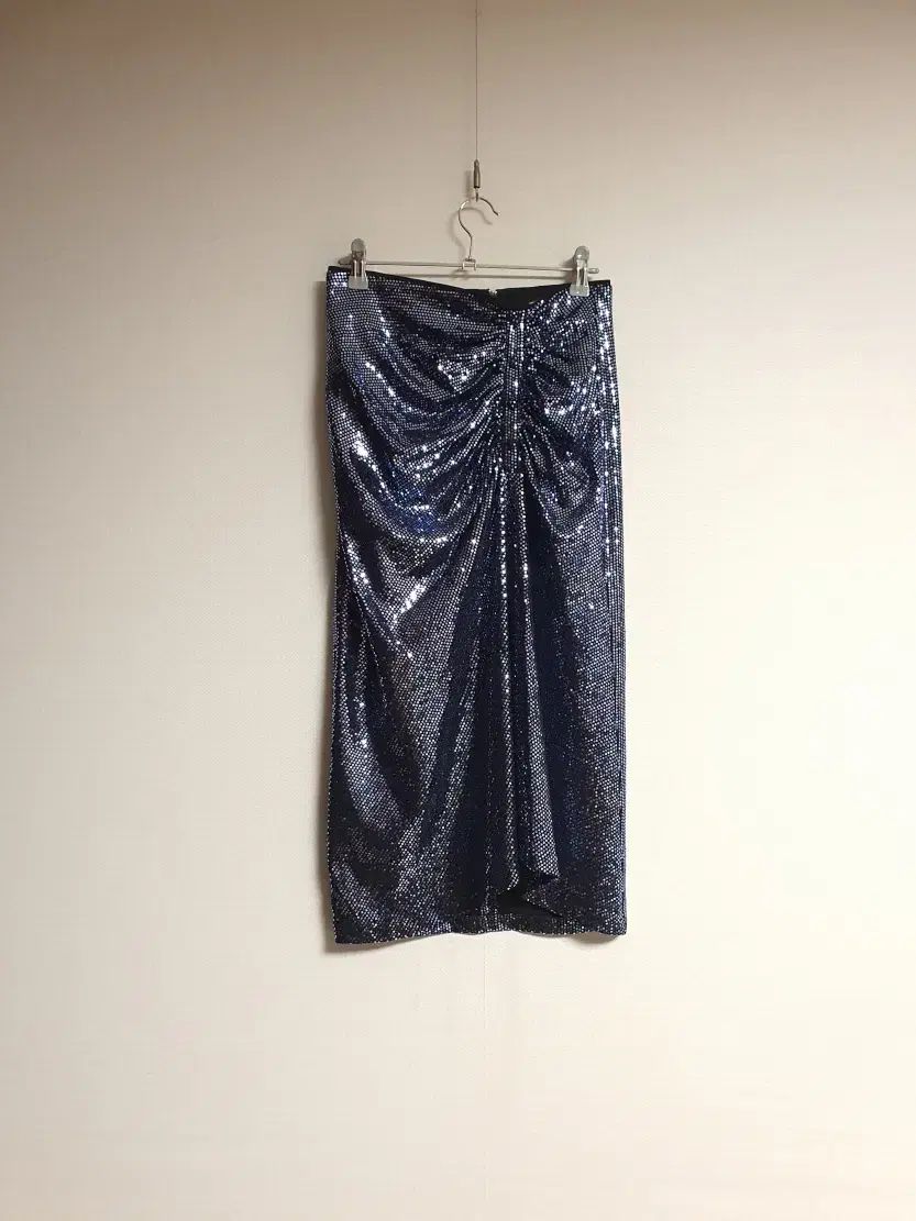 MOJO S PHINE モジョエスピン ドレープ スパンコール スカート 55 サイズ