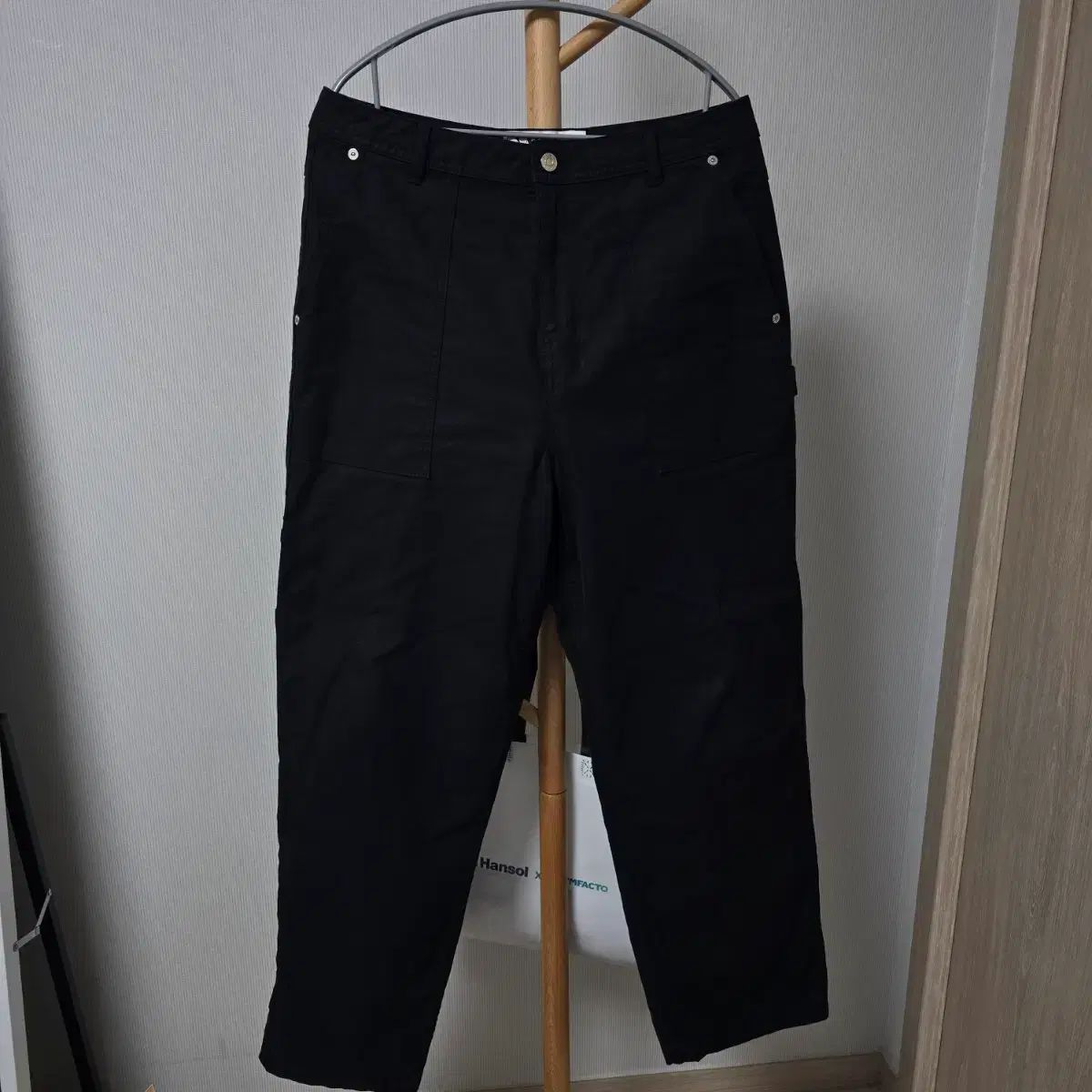 セター コットン カーペンター ウォーク パンツ ブラック