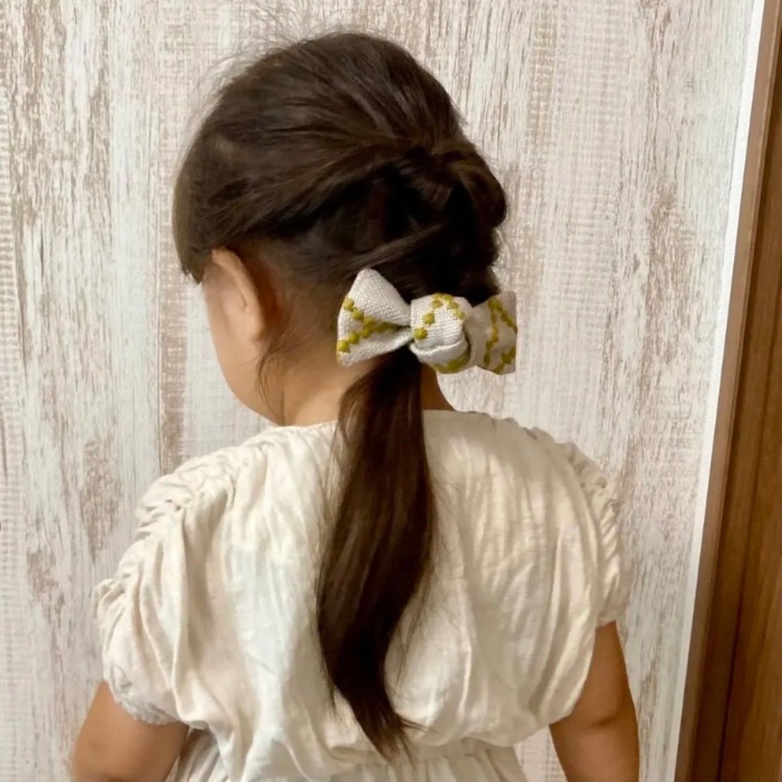 4-9 ミナペルホネン リボンヘアゴム rosy BR - メルカリ