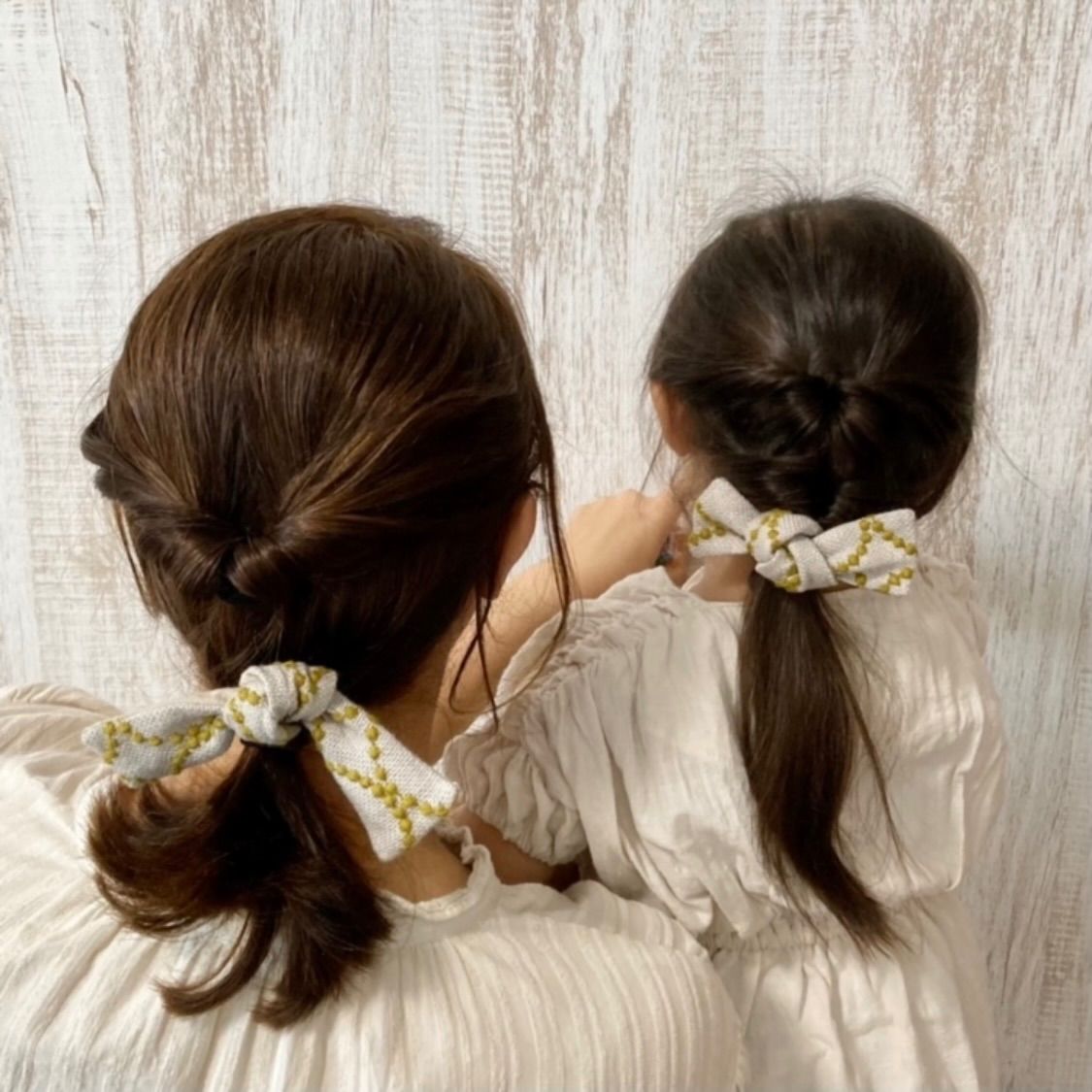 4-9 ミナペルホネン リボンヘアゴム rosy BR - メルカリ