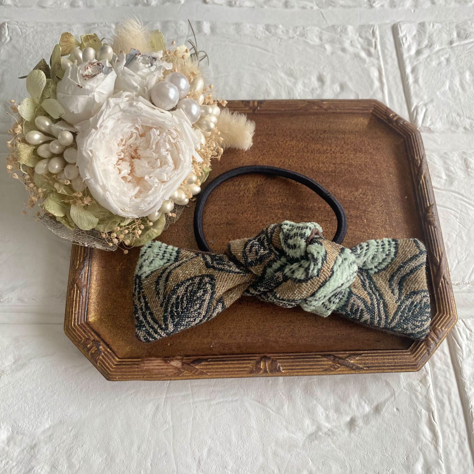 ☆専用　ミナペルホネン　リボンヘアゴム 4-9 ミナペルホネン リボンヘアゴム rosy BR - メルカリ