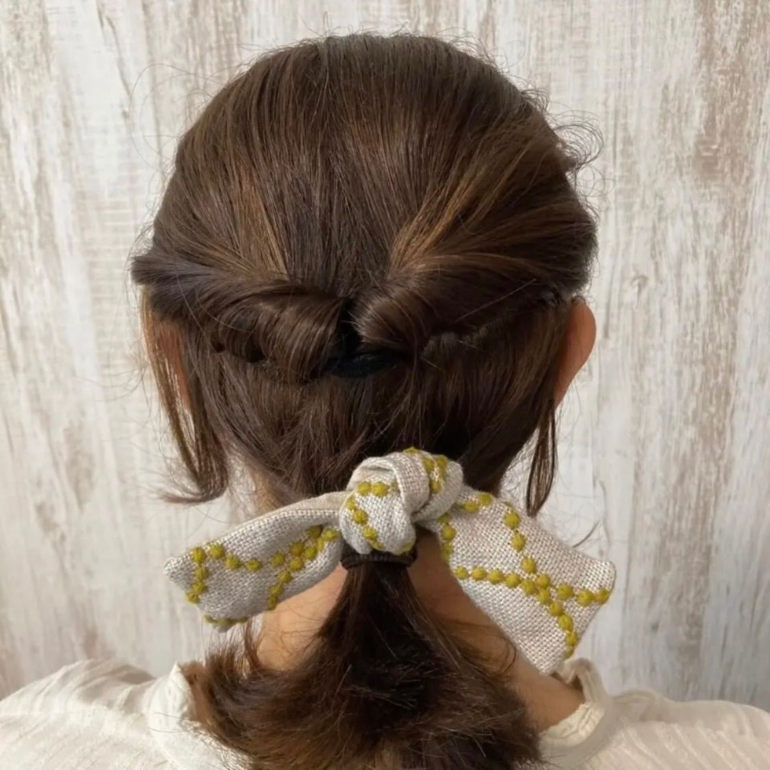 5-4 ミナペルホネン リボンヘアゴムワイヤー rosy BR - メルカリ