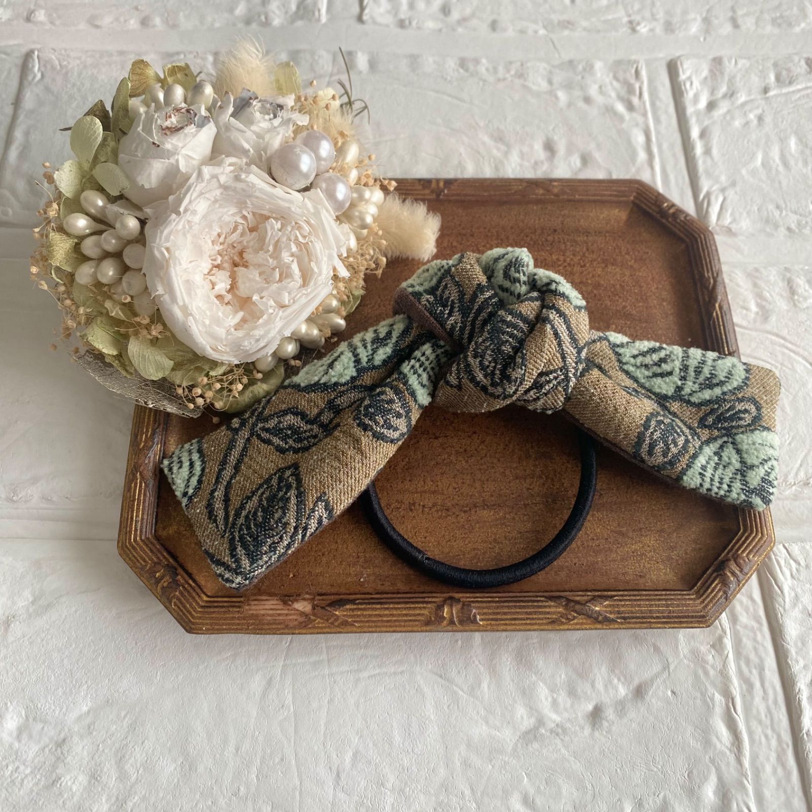 ☆専用　ミナペルホネン　リボンヘアゴム 5-4 ミナペルホネン リボンヘアゴムワイヤー rosy BR - メルカリ