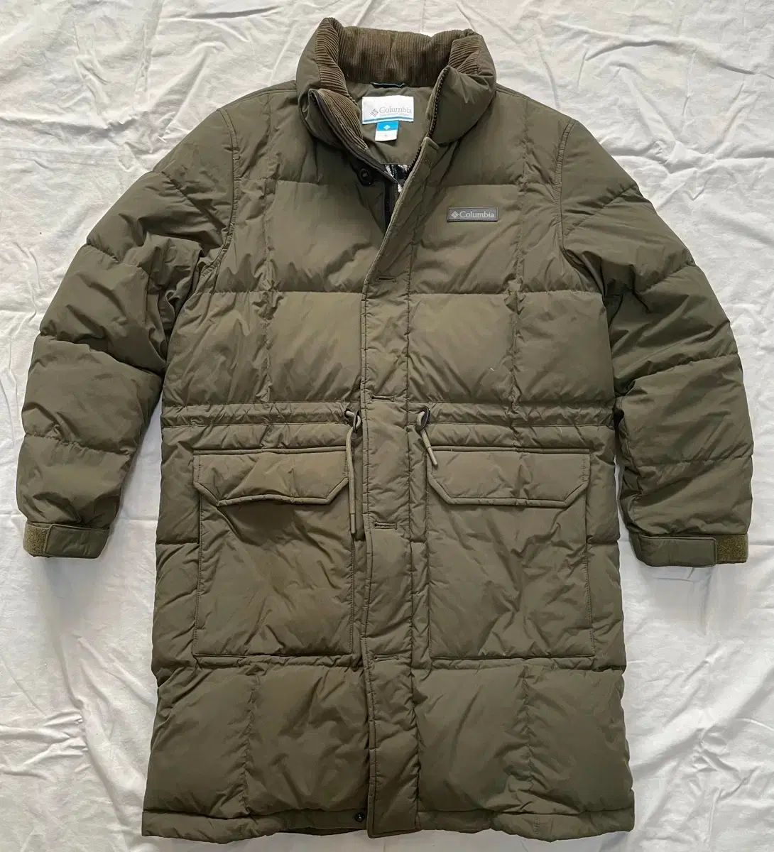 コロンビア ダウンジャケット ロング丈 ダウン アウター カーキ M