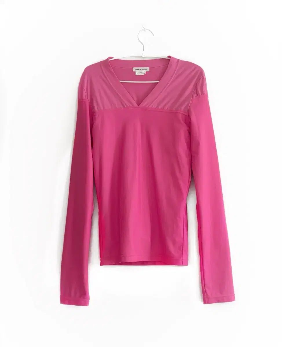 コム デ ギャルソン レイヤード ピンク トップス