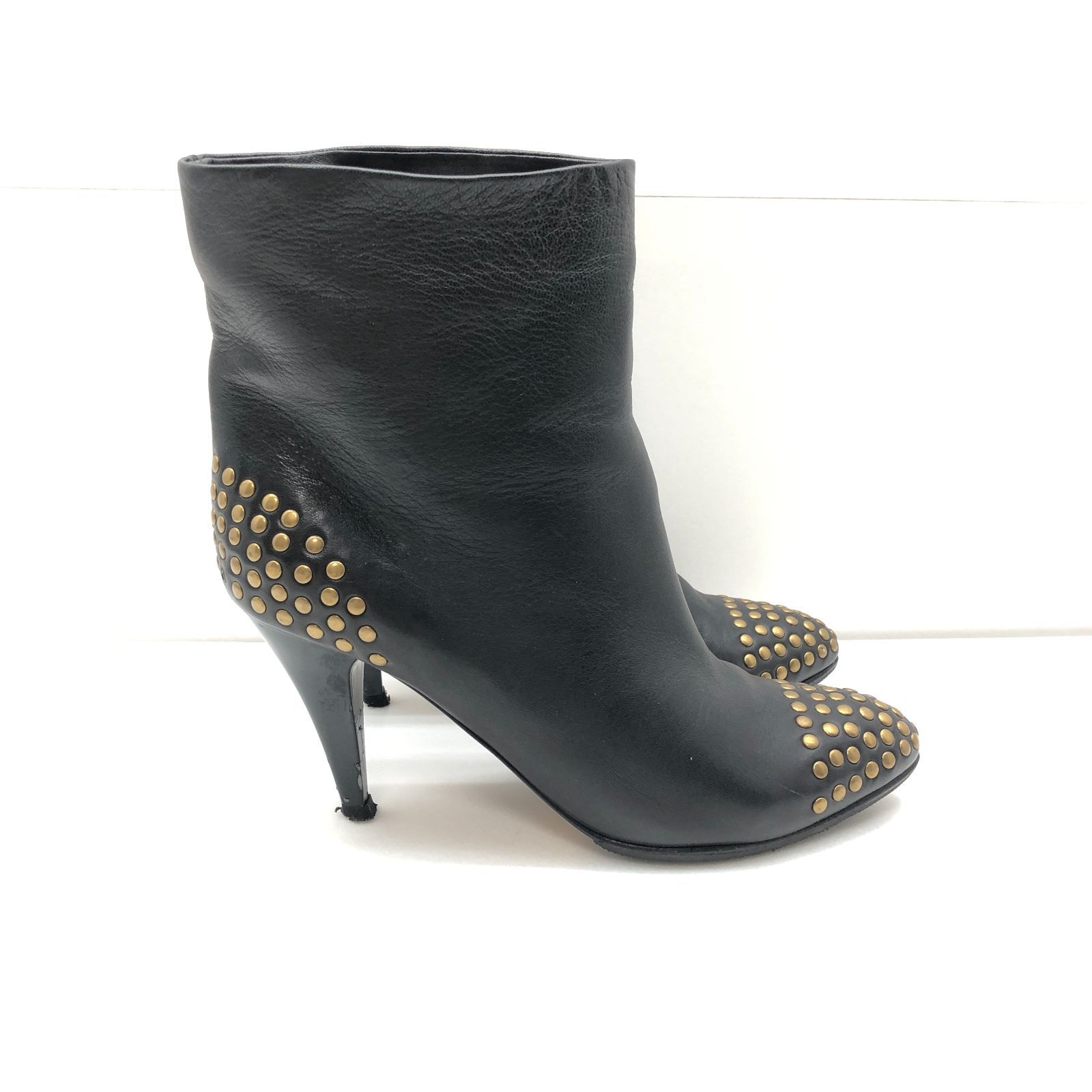 SEE BY CHLOE シーバイクロエ レザーショートブーツ ブラック サイズ