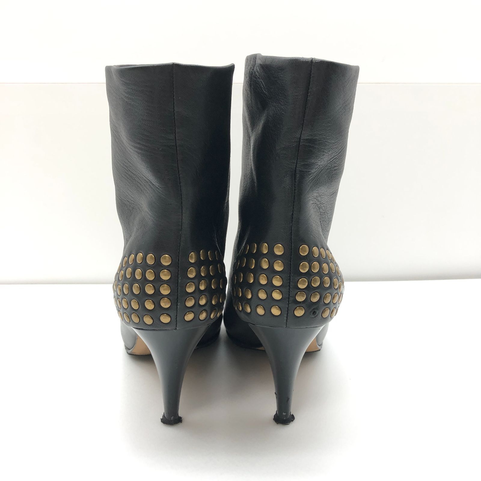 SEE BY CHLOE シーバイクロエ レザーショートブーツ ブラック サイズ