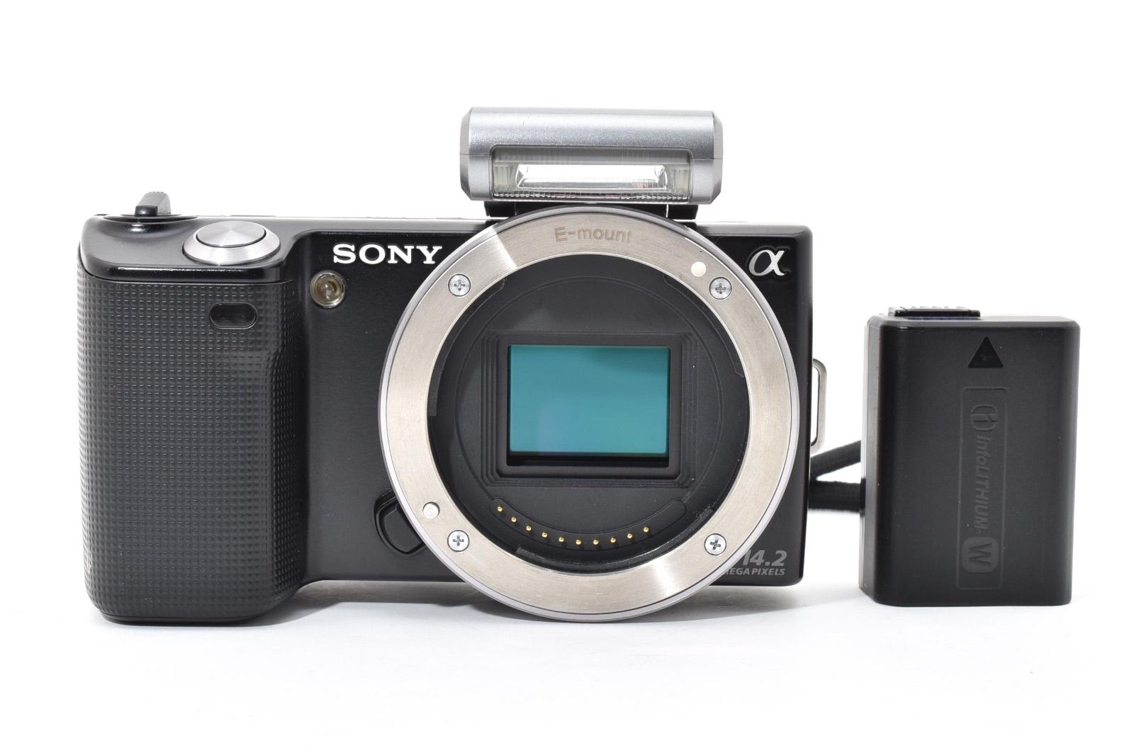 SONY NEX-5 ミラーレス一眼 ボディ ブラック フラッシュ付
