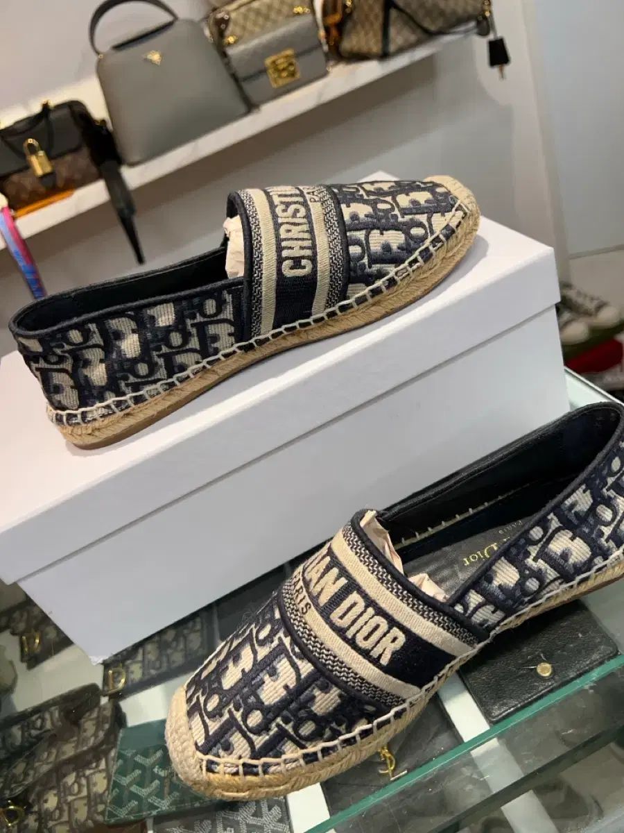 Dior (ディオール) オブリーク エスパドリーユ スリッポン レディース