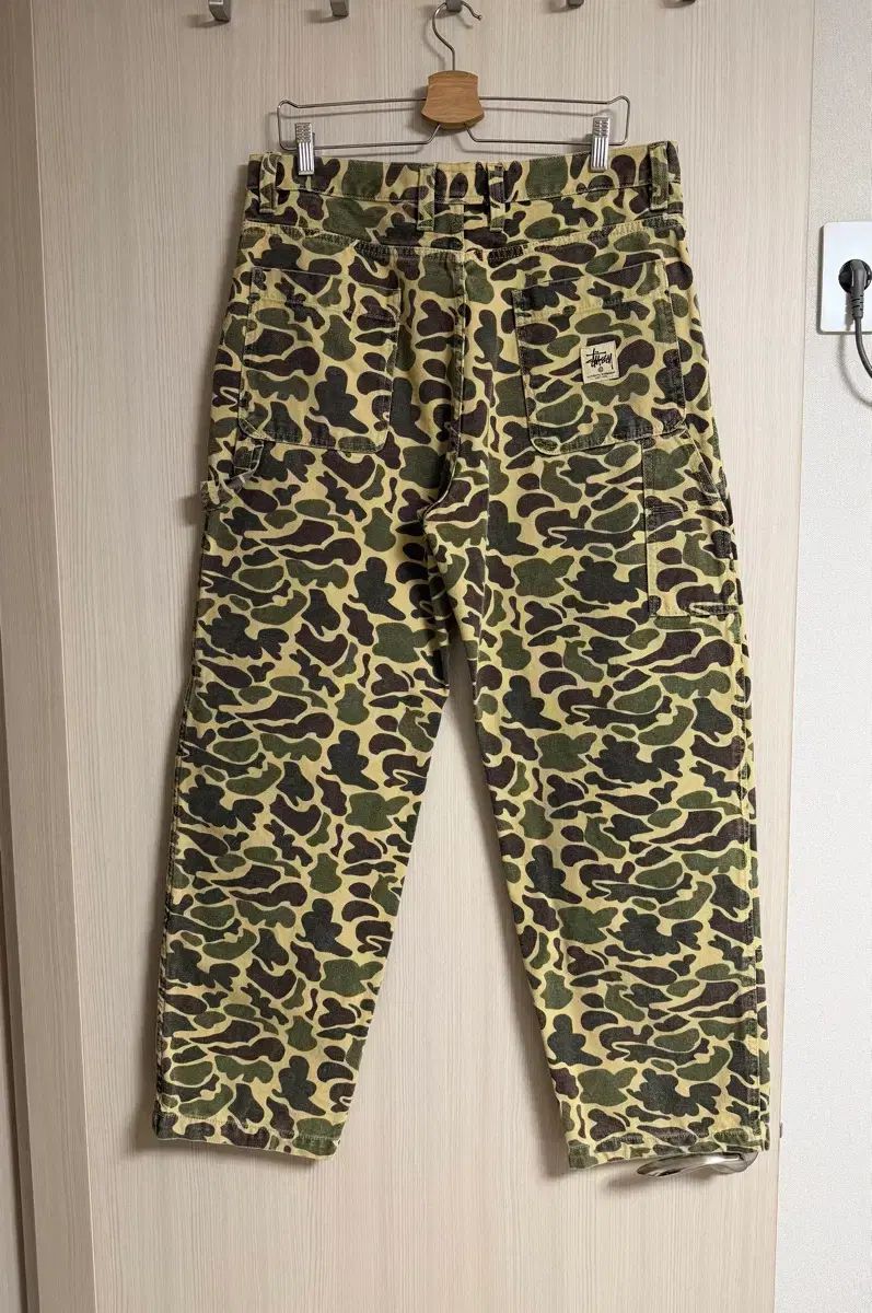 32 ステューシー STUSSY ダックカモ ダブルニー ワークパンツ