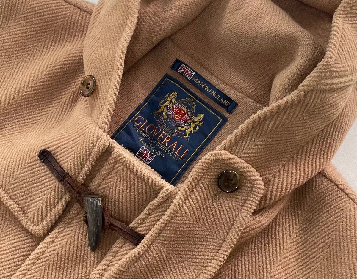 38 グローバーオール ヘリンボーン ウール コレクション ダッフル コート