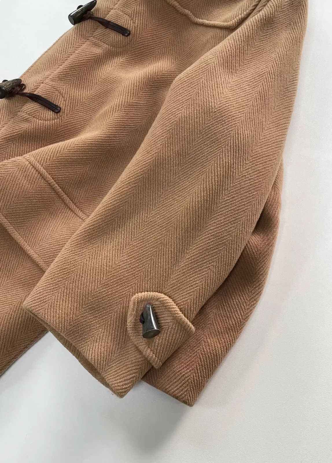 38 グローバーオール ヘリンボーン ウール コレクション ダッフル コート