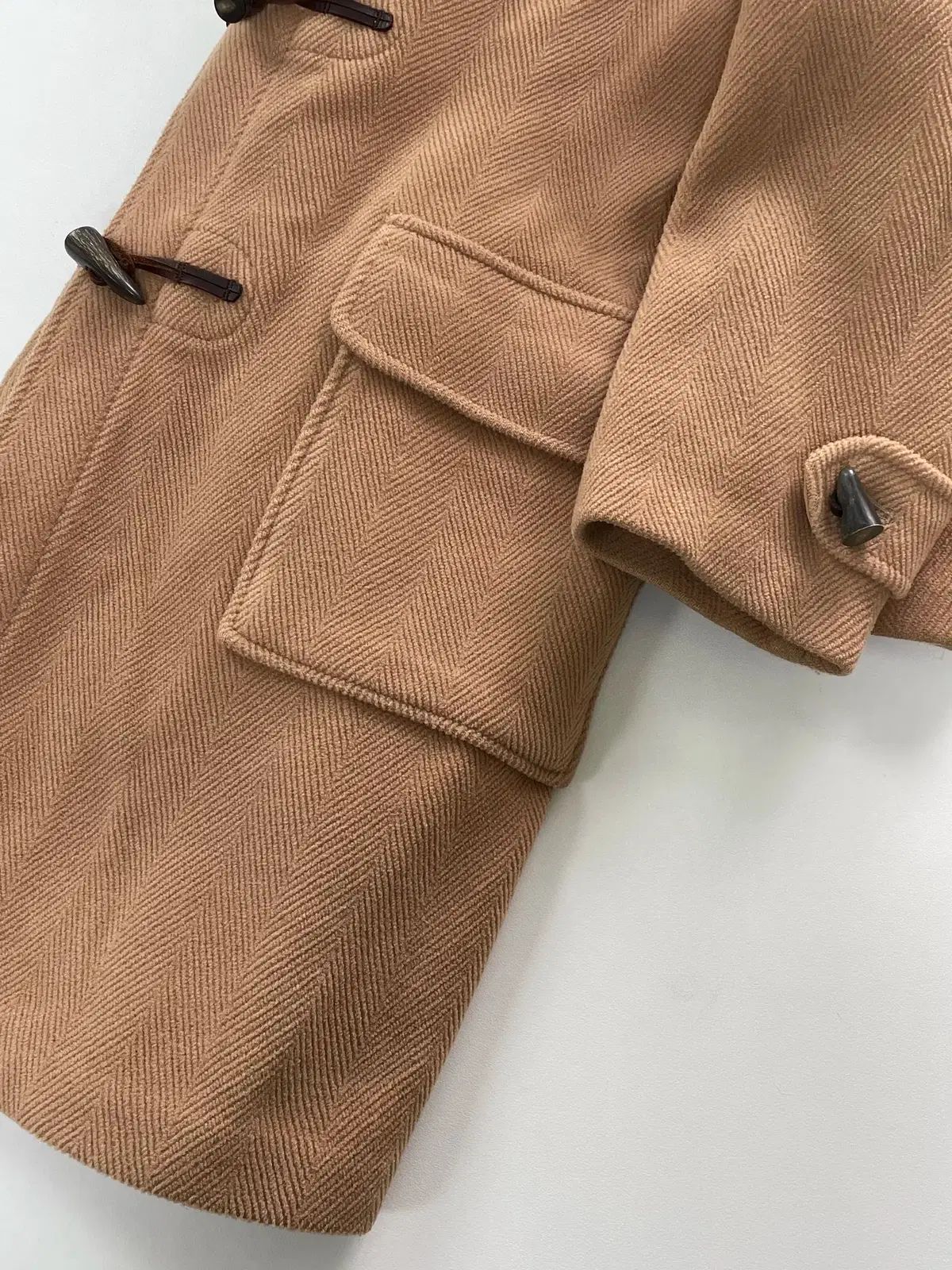 38 グローバーオール ヘリンボーン ウール コレクション ダッフル コート