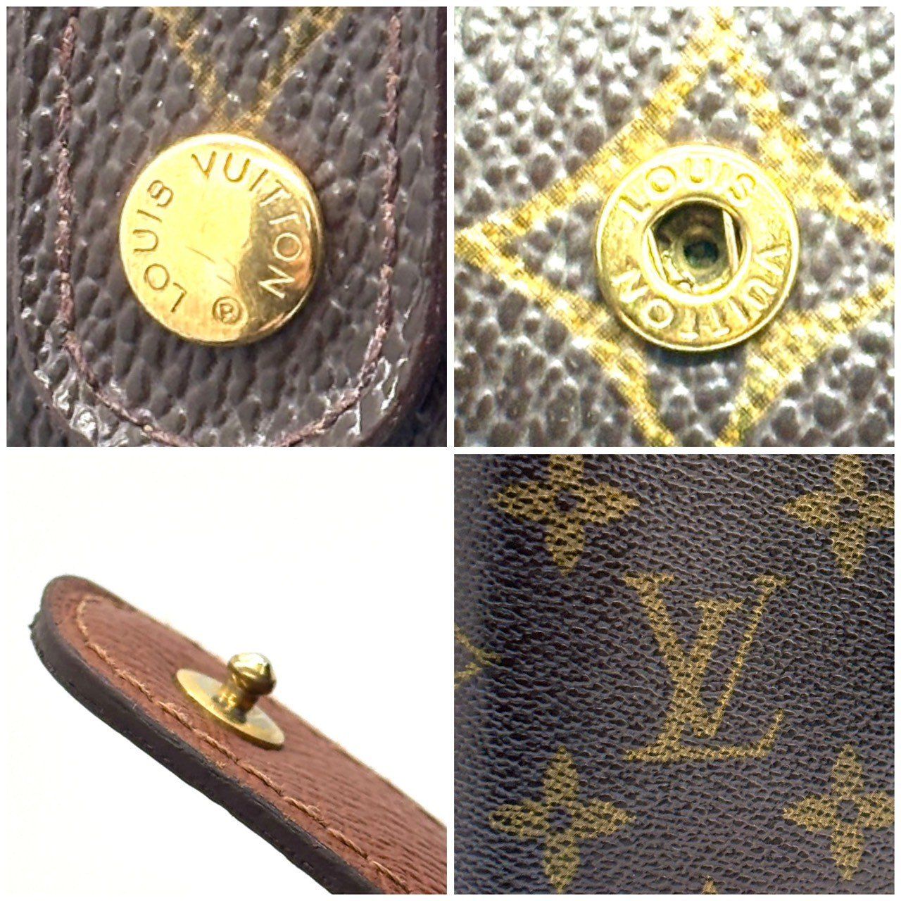 ルイヴィトン モノグラム コンパクトジップ　二つ折り財布　ブラウン 正規品 LOUIS VUITTON モノグラム コンパクトジップ ルイヴィトン 二つ折り