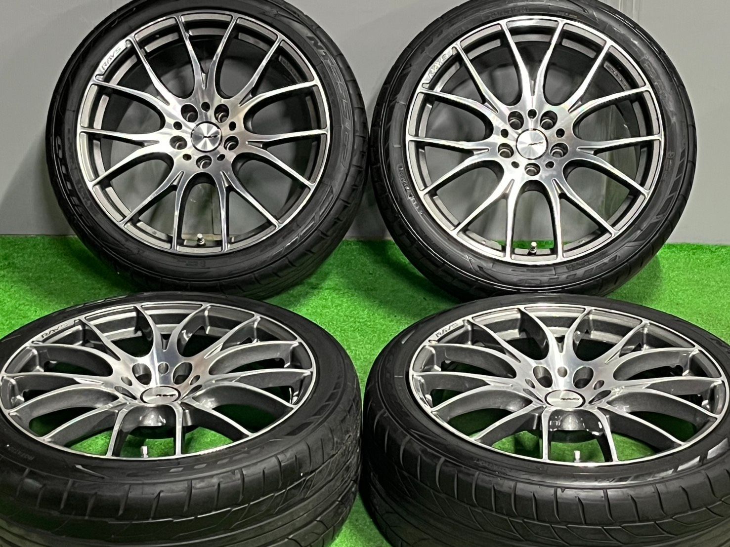 超大 !! レイズ ホムラ 19 in 8 5 J 38 PCD 114 3 ニットー 245 40 R アルファード ヴェルファイア クラウン マークX スカイライン