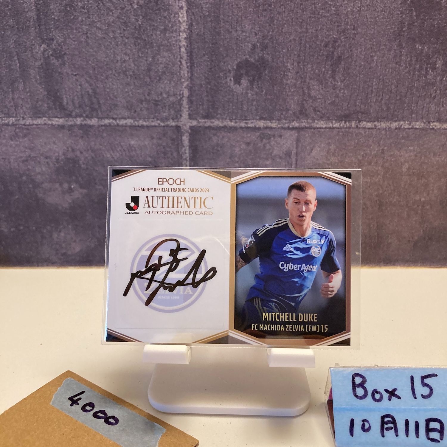 ミッチェルデュークのサイン 2023 EPOCH J.LEAGUE ミッチェルデューク Mitchell Duke 35/55 直筆