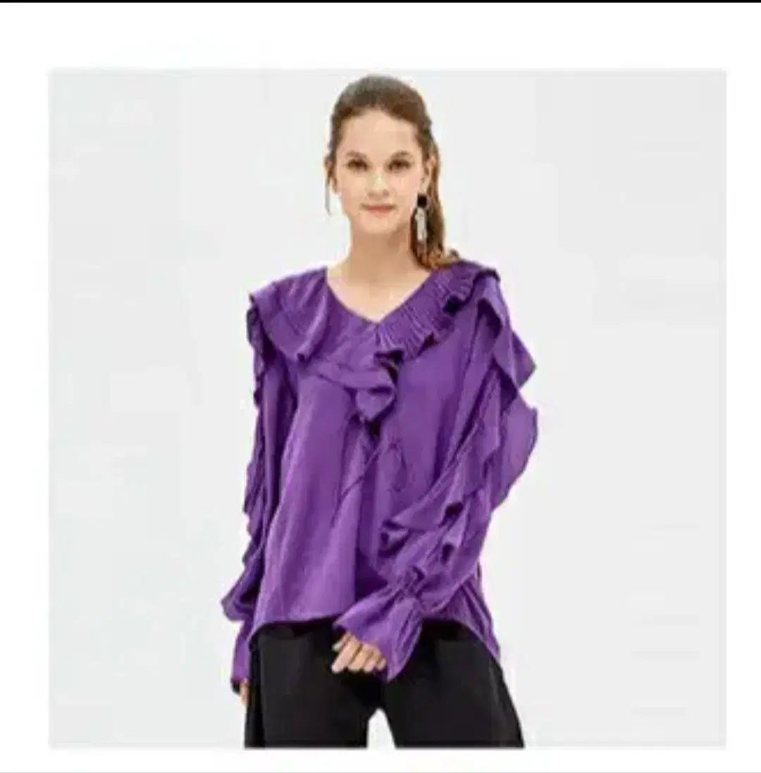 THE FORM STORE シフォンラッフル ブラウス VL S 295000