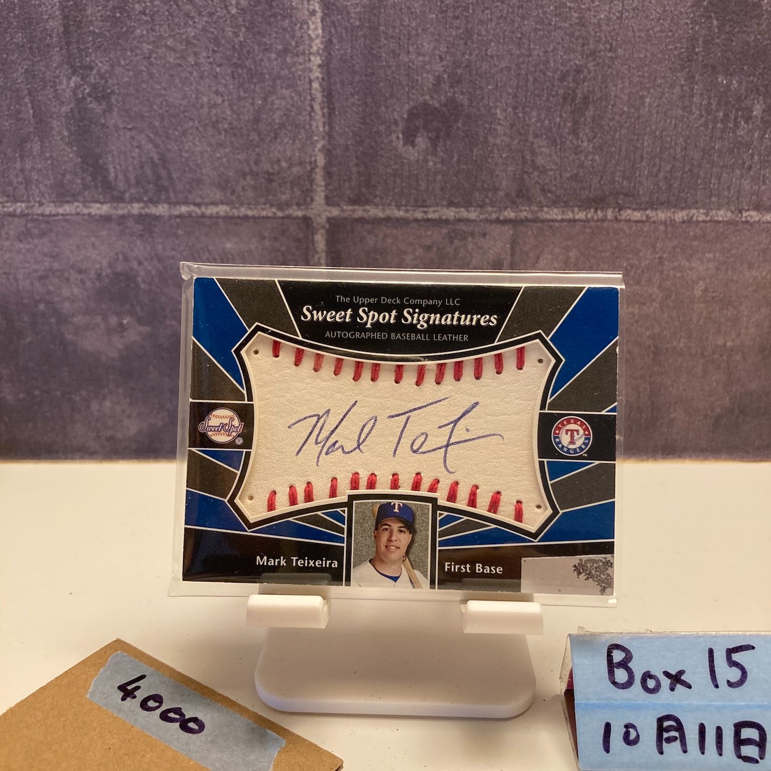 2007 Upper Deck Mark Teixeira 直筆サインカード Texas Rangers Sweet