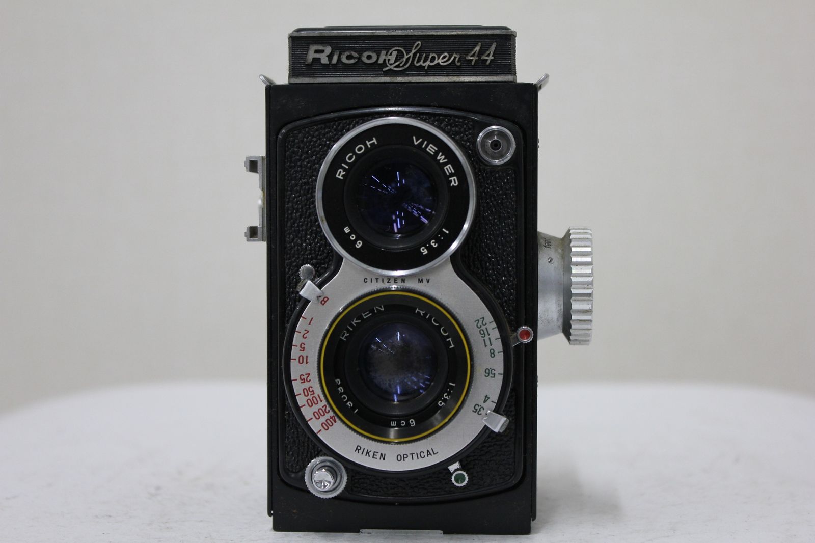 訳あり品】 リコー Ricoh Super 44 RIKEN 6cm F3.5 二眼カメラ e4324