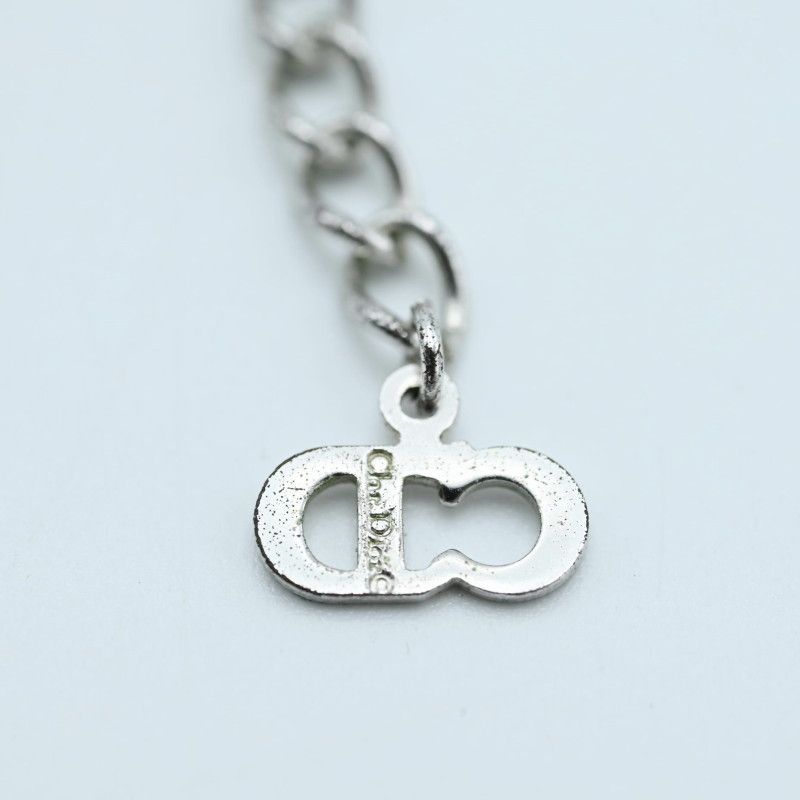 K05-k041 Christian Dior クリスチャンディオール ロゴ ラインストーン