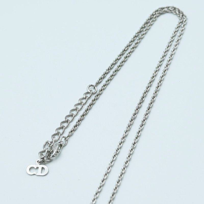 K05-k041 Christian Dior クリスチャンディオール ロゴ ラインストーン