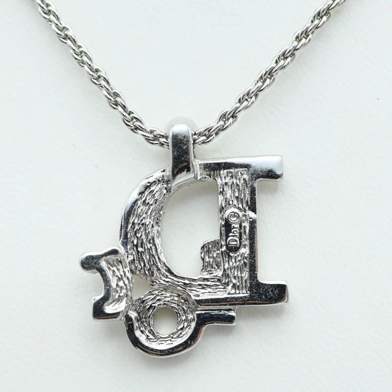 K05-k041 Christian Dior クリスチャンディオール ロゴ ラインストーン