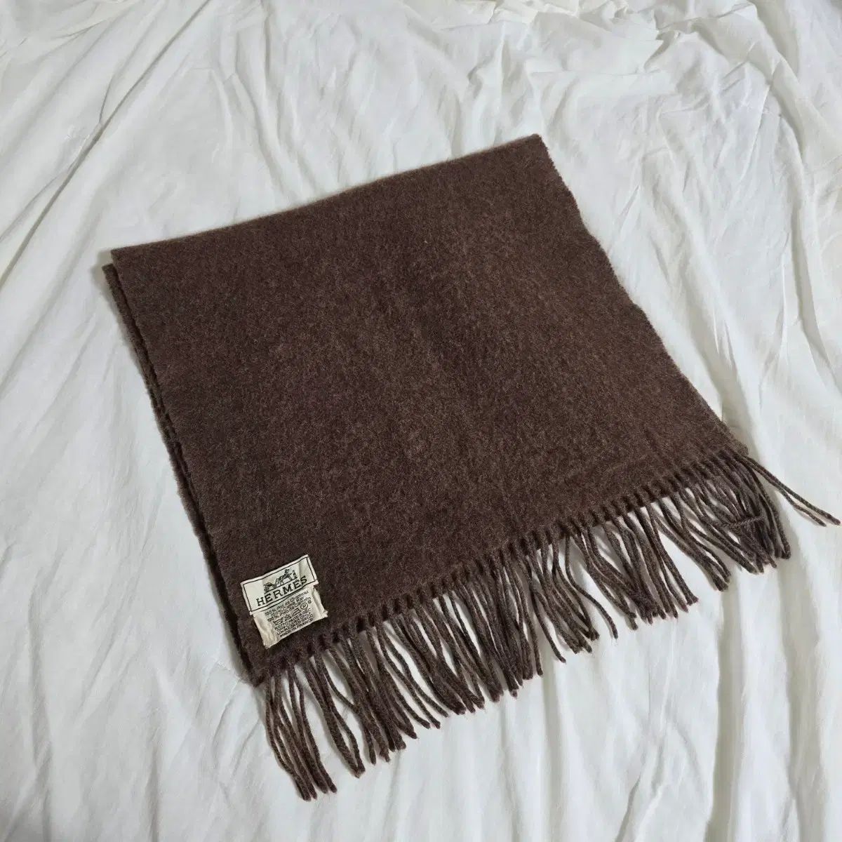 エルメス キャメル マフラー