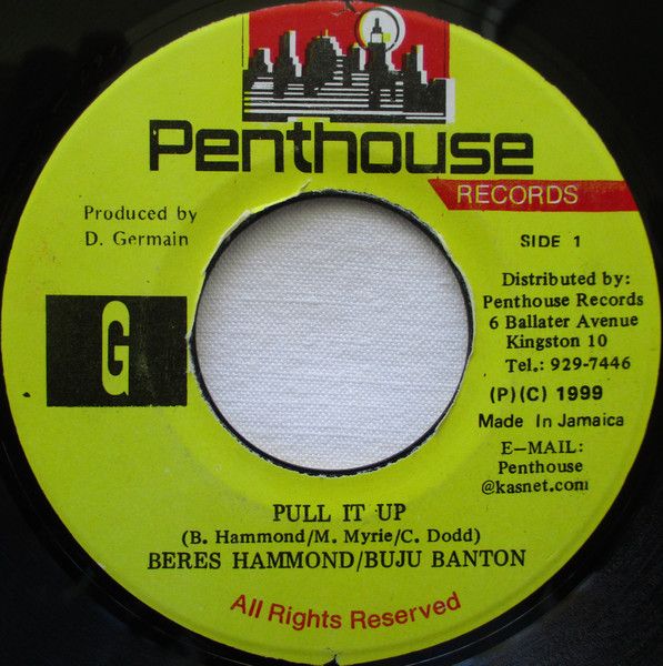 ジャマイカ7” Beres Hammond & Buju Banton Pull It Up NONE Penthouse