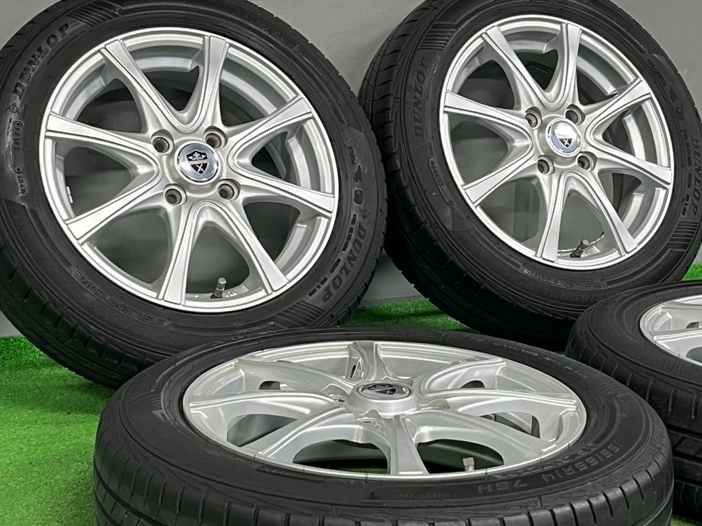 ︎ バリ溝 ESTROSA 14 in 4 5 J 45 PCD 100 ダンロップ 155 65 R デイズ N BOX ONE WGN フ アルト スペーシア ラパン ワゴンR