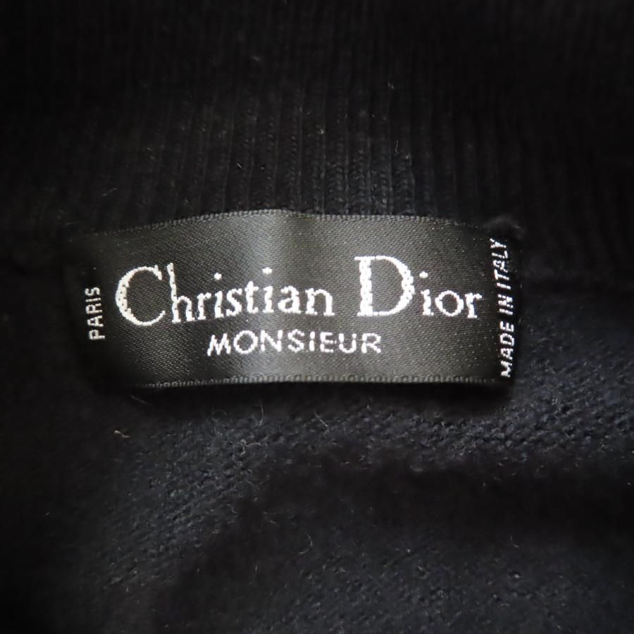 M12-k029 Christian Dior クリスチャンディオール CDロゴ刺繍 ウール