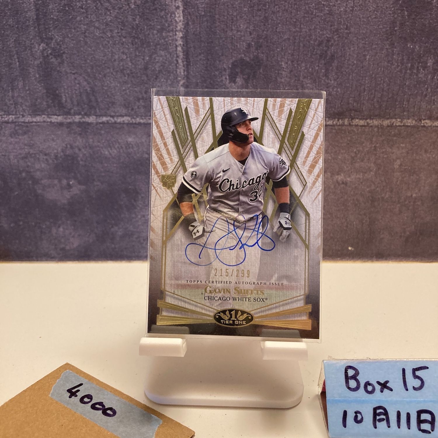 2022 Topps Tier One Gavin Sheets 215/299 直筆サインカード Chicago