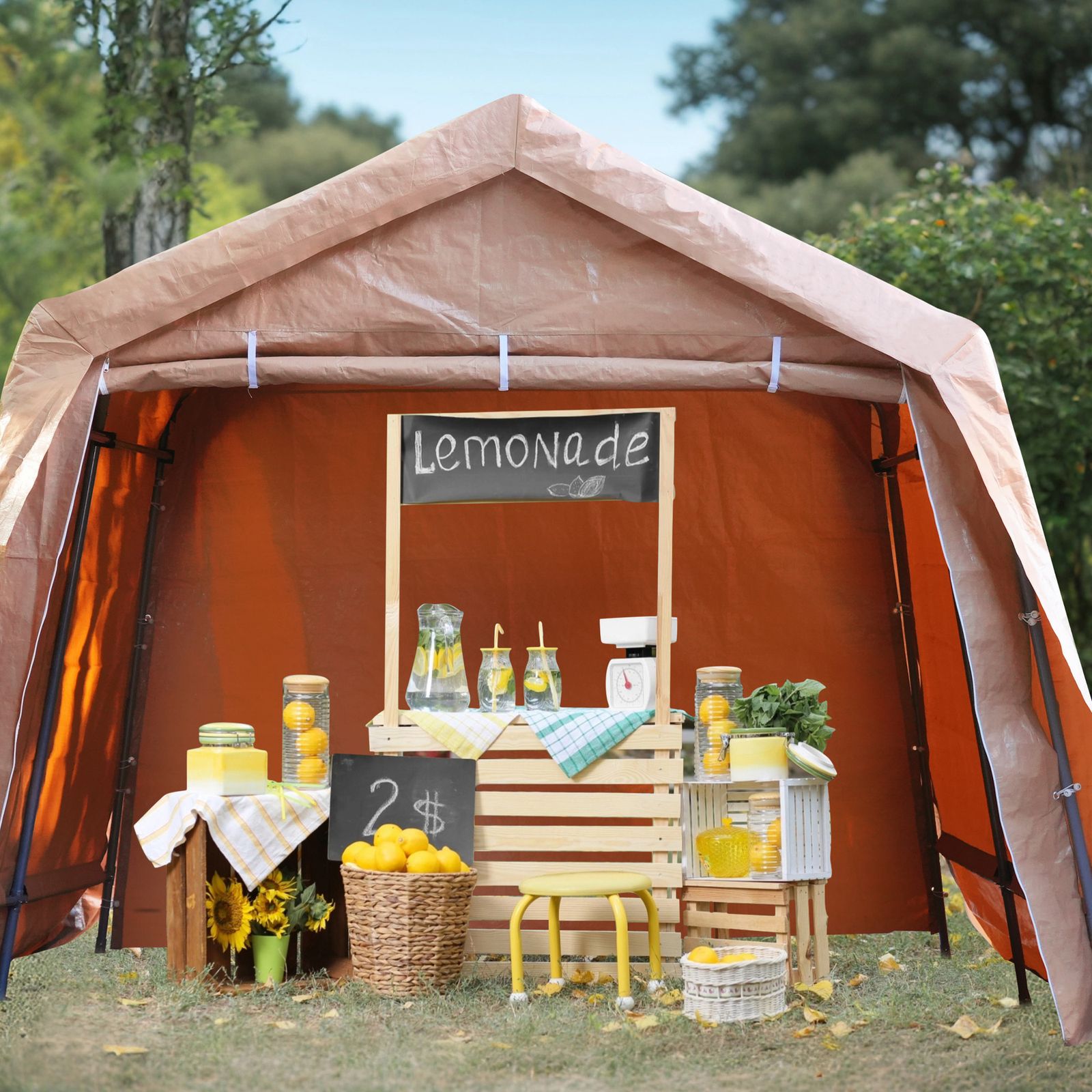 数量限定セール」 テント 車庫テント ガレージテント お祭り用 防雨
