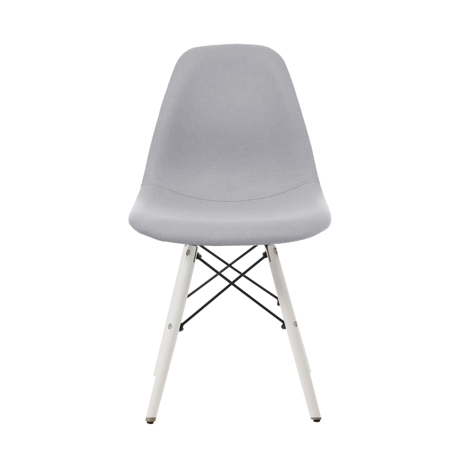 イームズ　リプロダクト　グレーファブリックチェア ライトグレー座面＆ホワイト脚】【ファブリック】イームズチェア リ