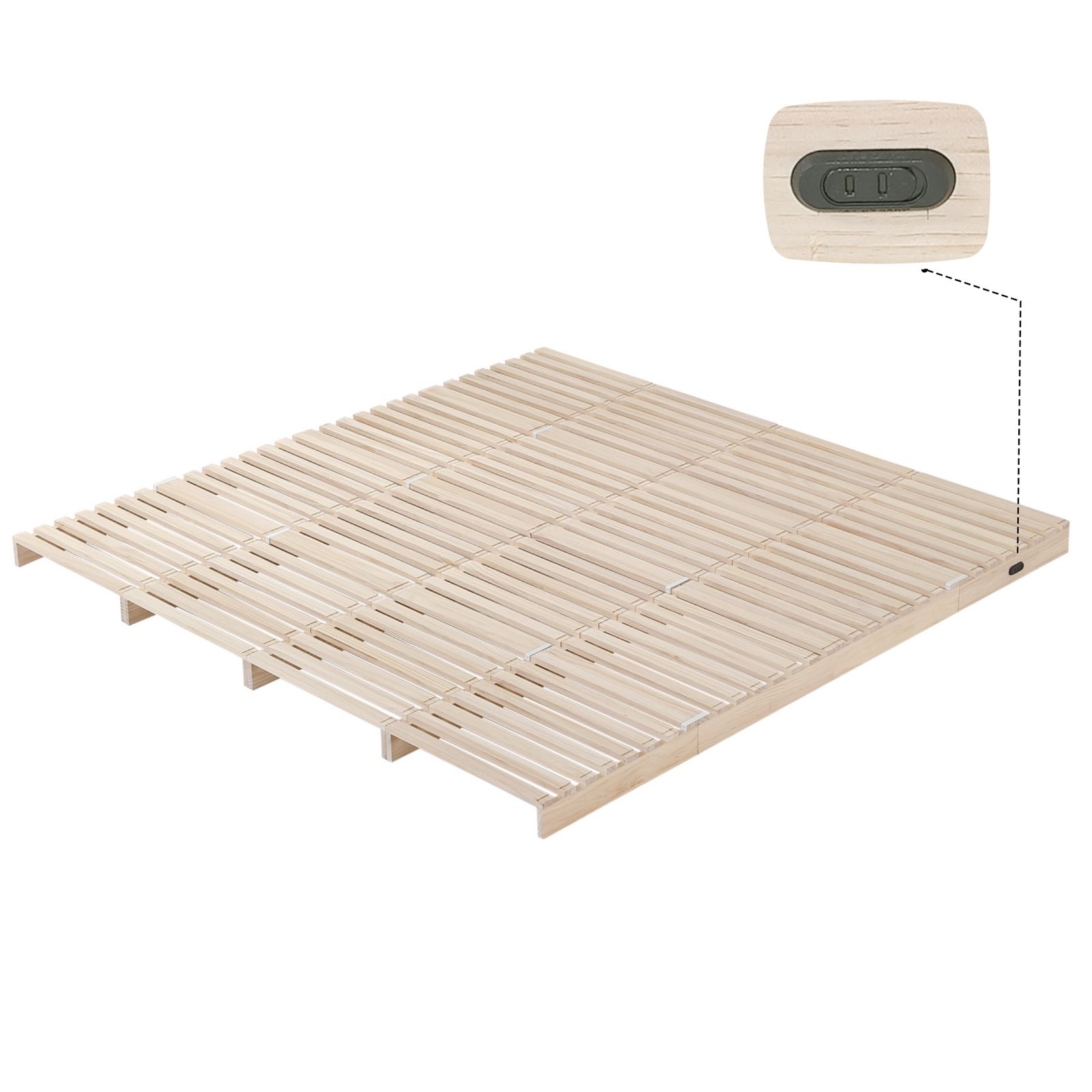 数量 パレットベッド セット すのこベッド コンセント付き 天然パイン材 ローベッド 50 cm 組み換え自由 木製 天然木 軽量 ベッド パレット ロータイプ ベッドフレーム