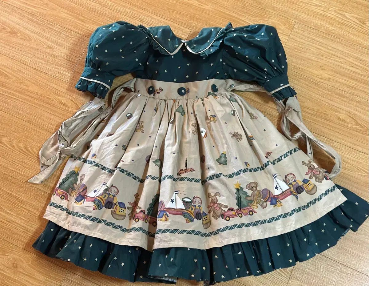 赤ちゃん ハンドメイド ドレス ハンドメ キングダム アメリカンヴィンテージ 90 100