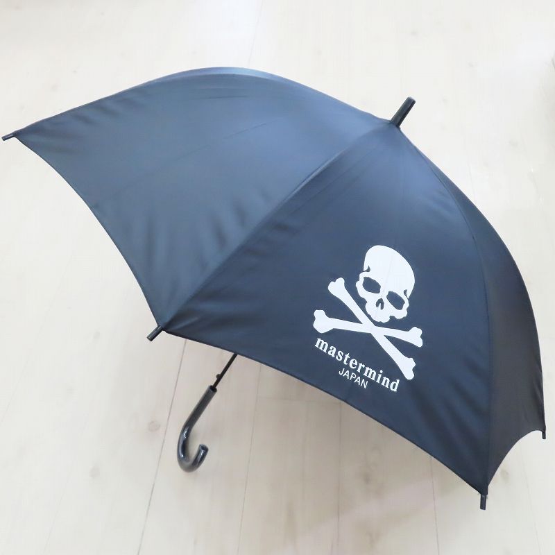 K 10 mastermaind マスターマインド スカルロゴ アンブレラ 晴雨兼用 長傘 ブラック