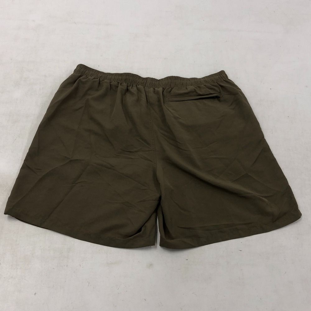 02 w 20961 ステューシー STUSSY short trunk ライトブラウン XL グアテマラ製 メンズ ショートパンツ ナイロン 品