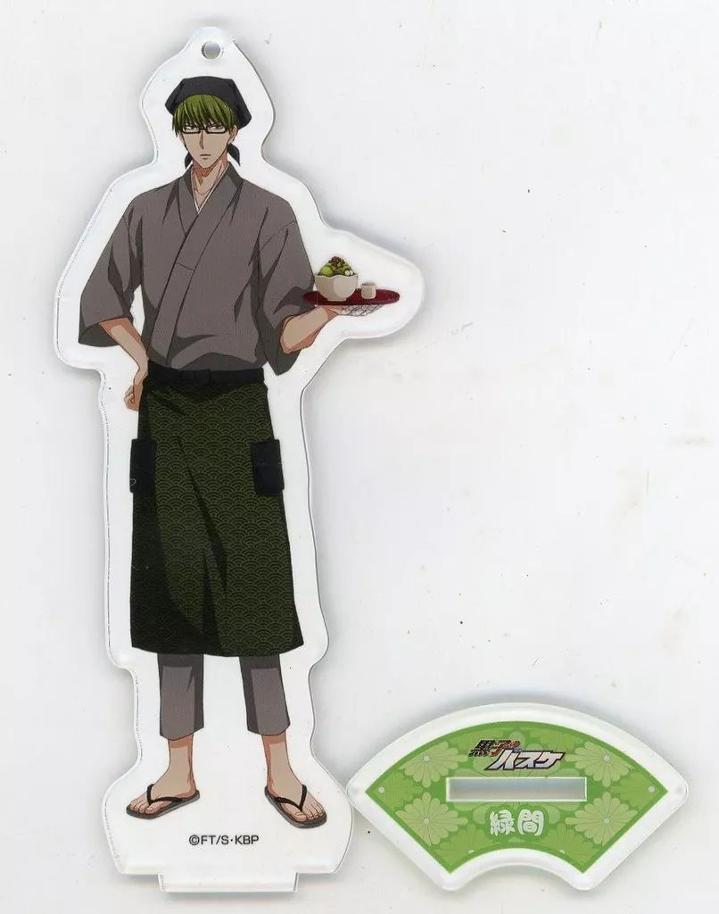 [Used] Key Holder Mascot (Character) Midorima Shintaro Big Acrylic Key Holder with Stand “Sega Collaboration Cafe Kuroko's Basketball”
