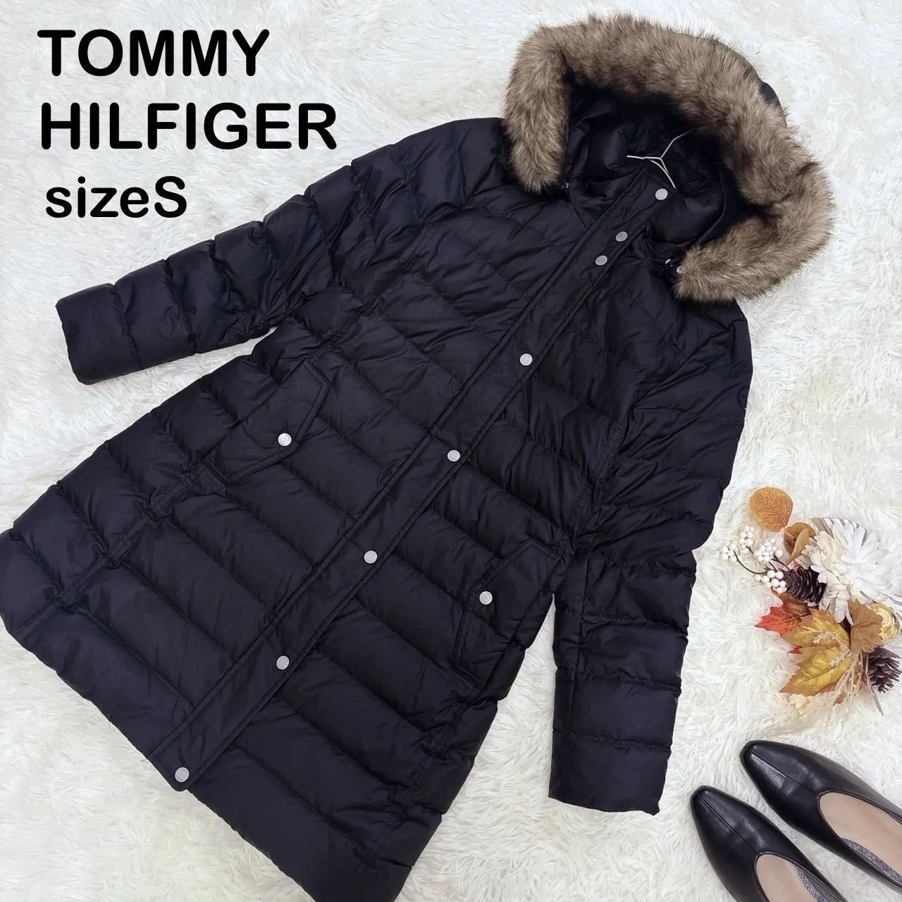 希少 TOMMY HILFIGER トミーヒルフィガー 3WAY ロングダウンコート