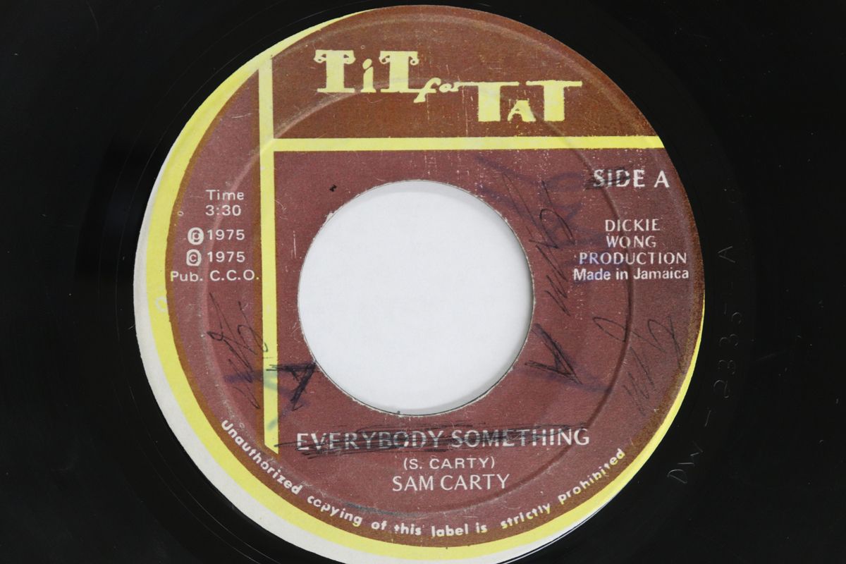 ジャマイカ7” Sam Carty Everybody Something / Version NONE TIT FOR TAT /00080 Sam Carty - Everybody Something, Tit For Tat Records-1975 - YouTube