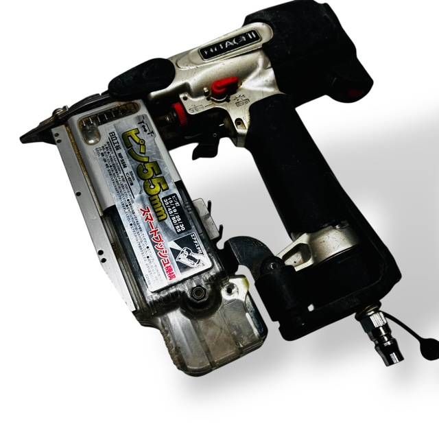 日立 HITACHI NP-55 M 55㎜ ピン釘打機 エアダスタ機能搭載 空打ち防止機構