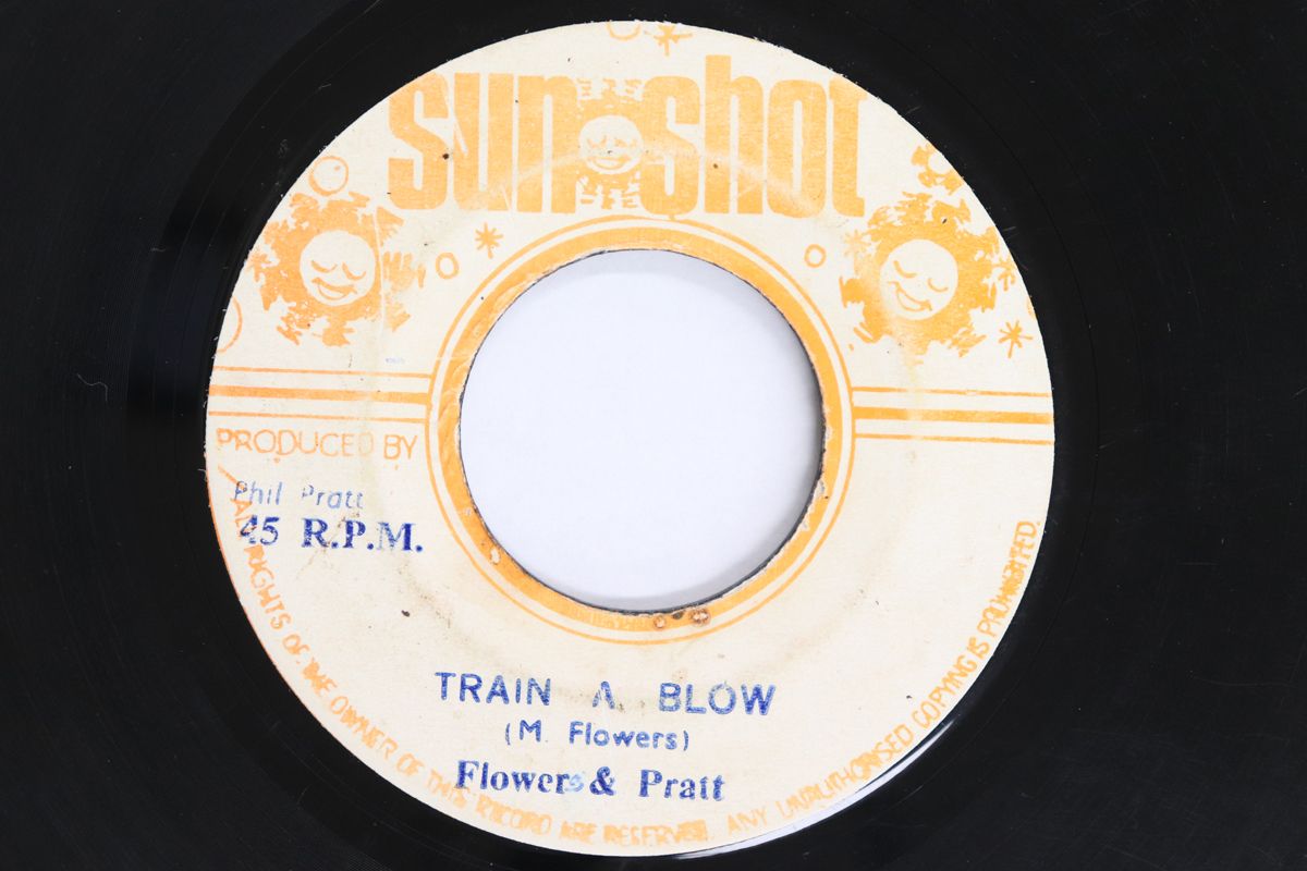 ジャマイカ7” Flower, Pratt Train A Blow NONE SUNSHOT /00080