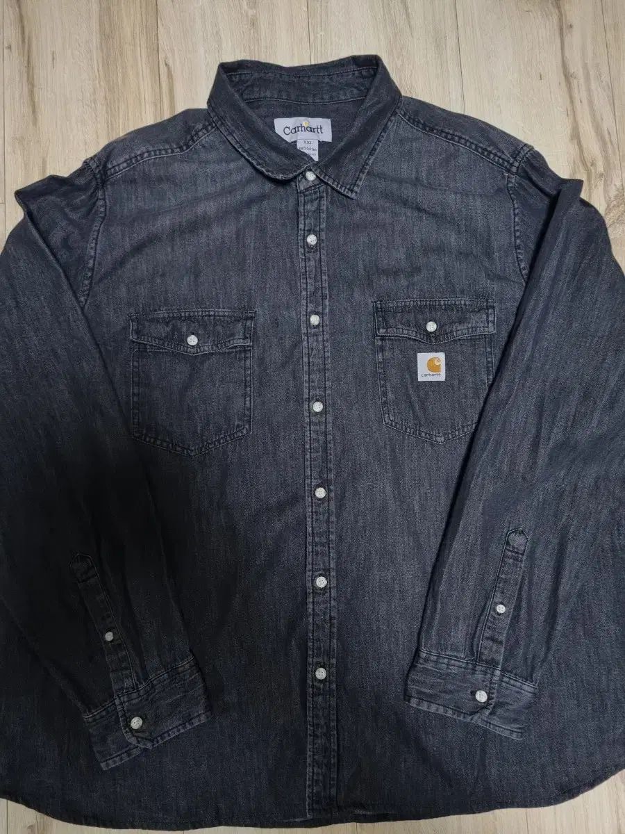 Carhartt カーハート ブラックデニム ワークシャツ (XXL) - メルカリ