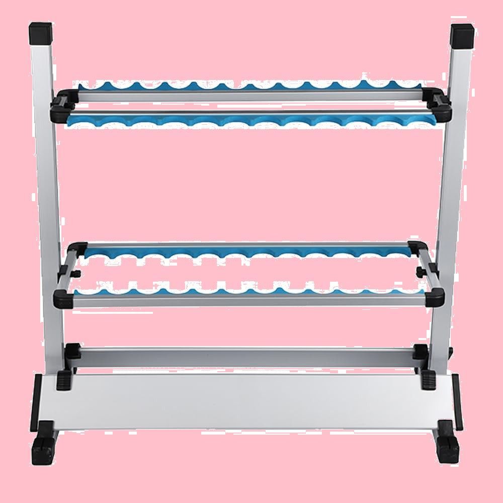 ホルダー 軽量 ロッド アルミ 収納 竿立て 24本 釣り スタンド 竿 組み立て 釣り竿 保管 ディスプレイ