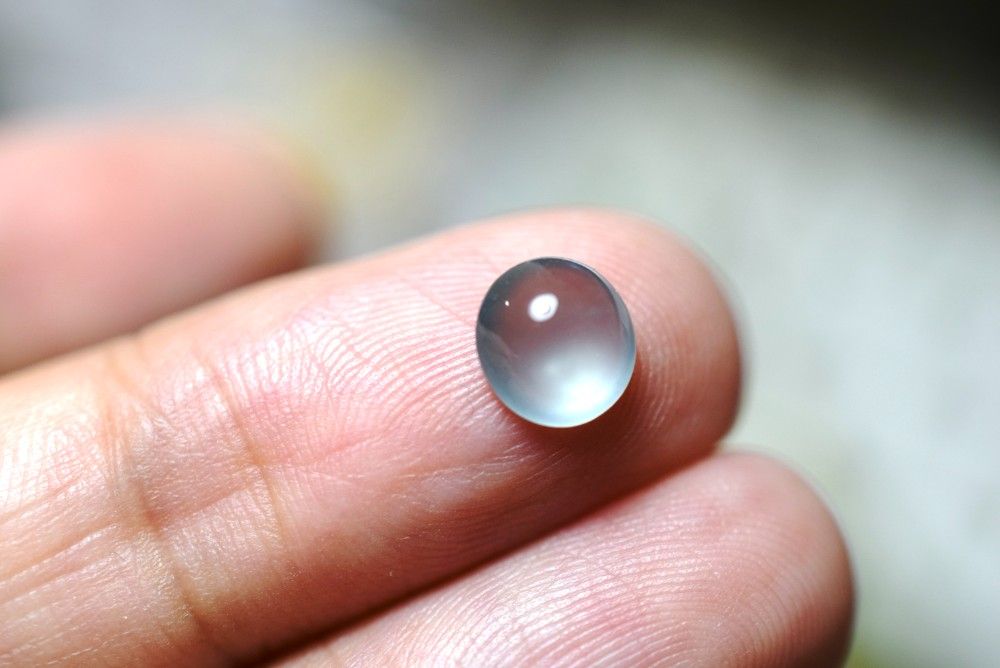 専用です♡新作♡レアカラー宝珠双皇帝龍天珠、アイリススモーキー、グアテマラ産翡翠 SR12-81 極品 宝石質 氷種 水色 グアテマラ産 天然 A貨 本翡翠 ルース