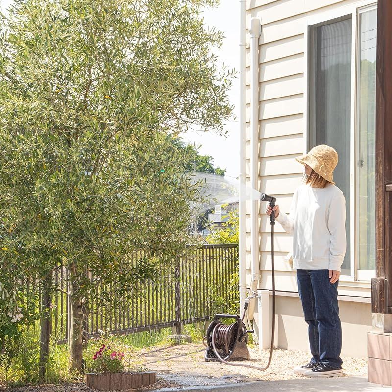 グリーンライフ ホース ホースリール 20 m ねじれにくいホース G Aqua ジーアクア ブラウン おしゃれ PRQ N BR