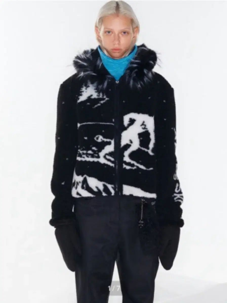 opneyy オープンワイワイ SKIING フリース フーディ ジャケット